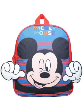 Sac à dos 31 cm avec détails 3D Disney Mickey Bleu Bagtrotter - Bleu