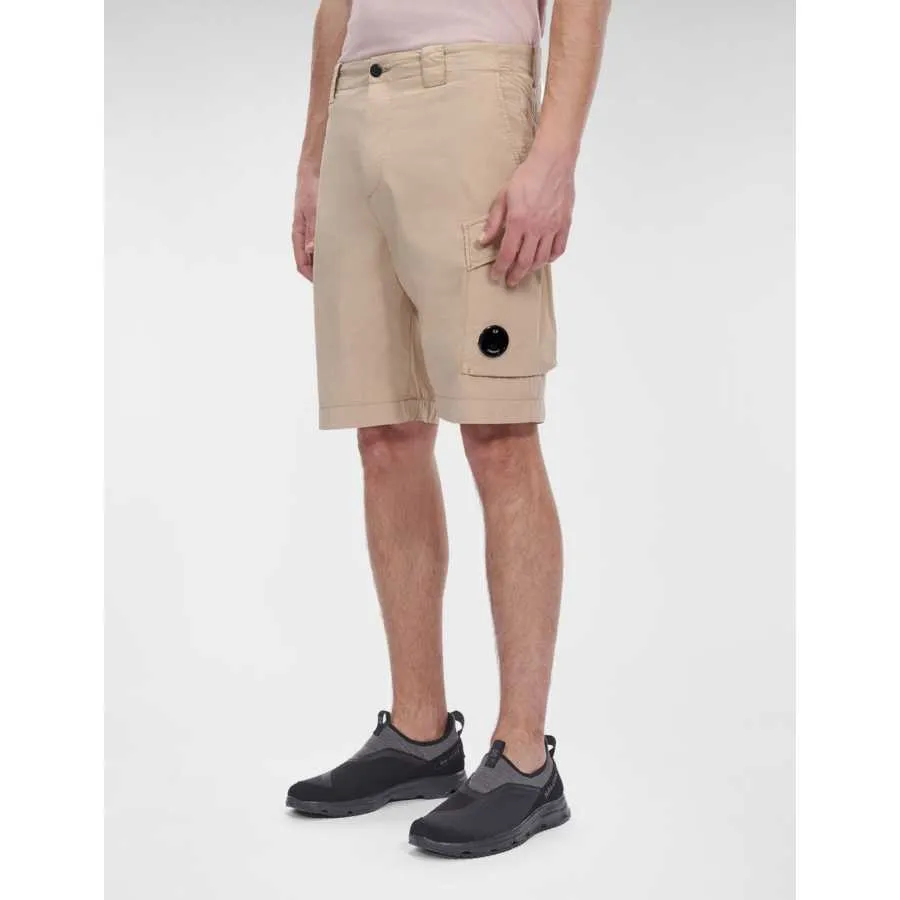 Short Cargo En Coton Stretch Beige - C.P Company pour homme