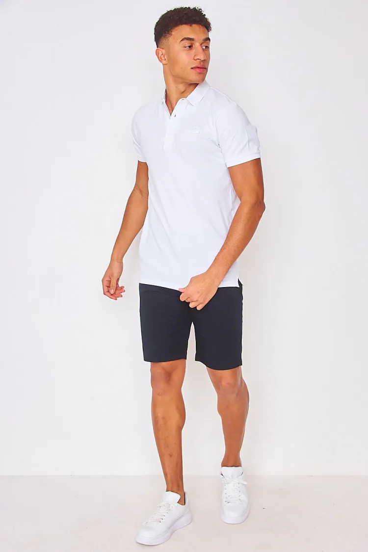 Short chino bleu foncé