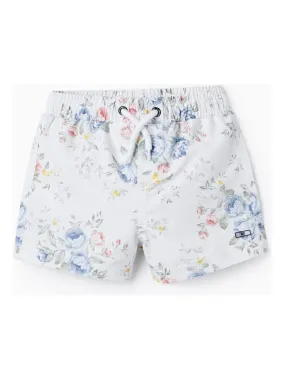 Short De Bain Avec Fleurs UPF 80 Pour Bébé Garçon 'You&Me'  BROTHERS&SISTERS - Beige clair