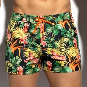 Short de bain Hawaiian - noir - ES collection : vente short de bain...