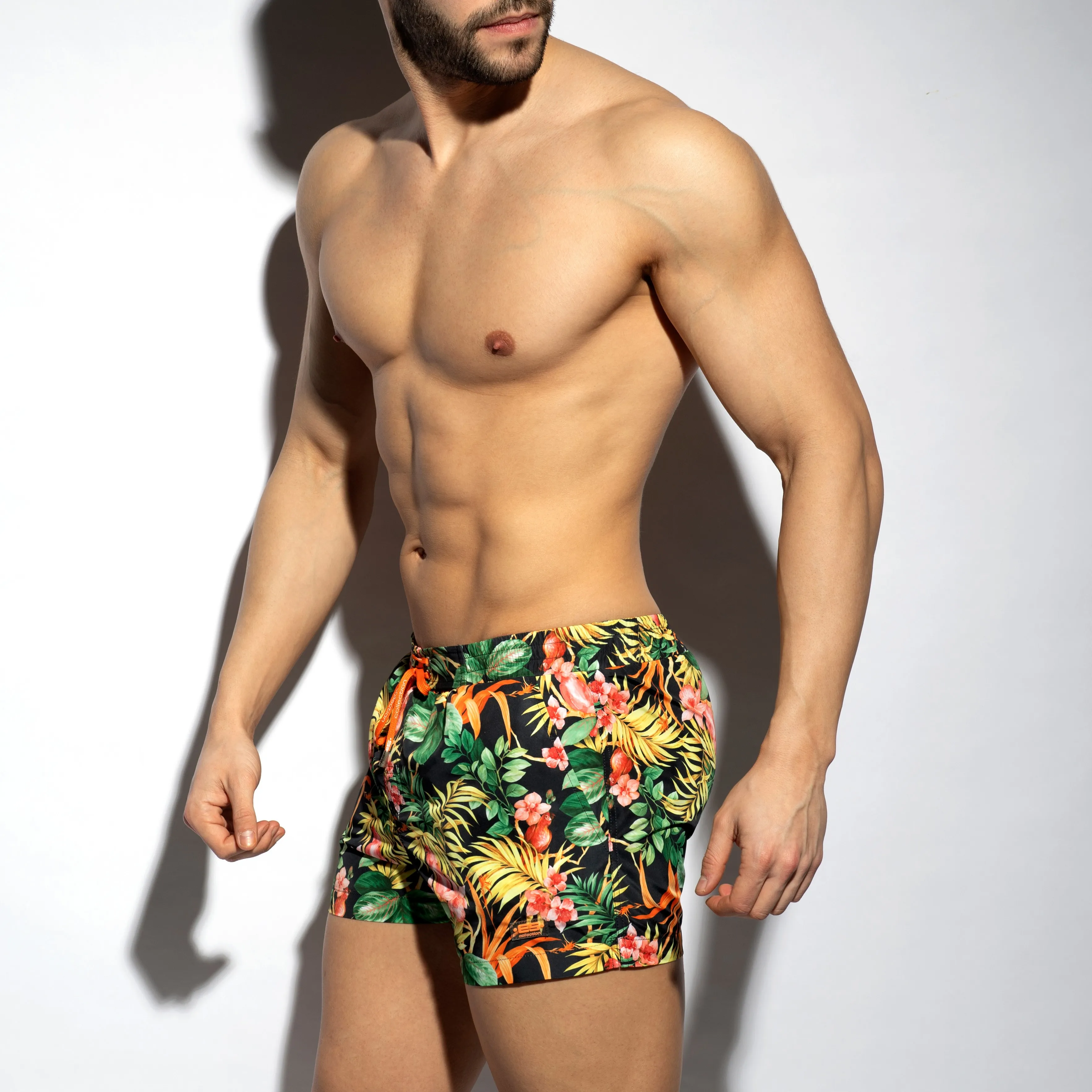 Short de bain Hawaiian - noir - ES collection : vente short de bain...