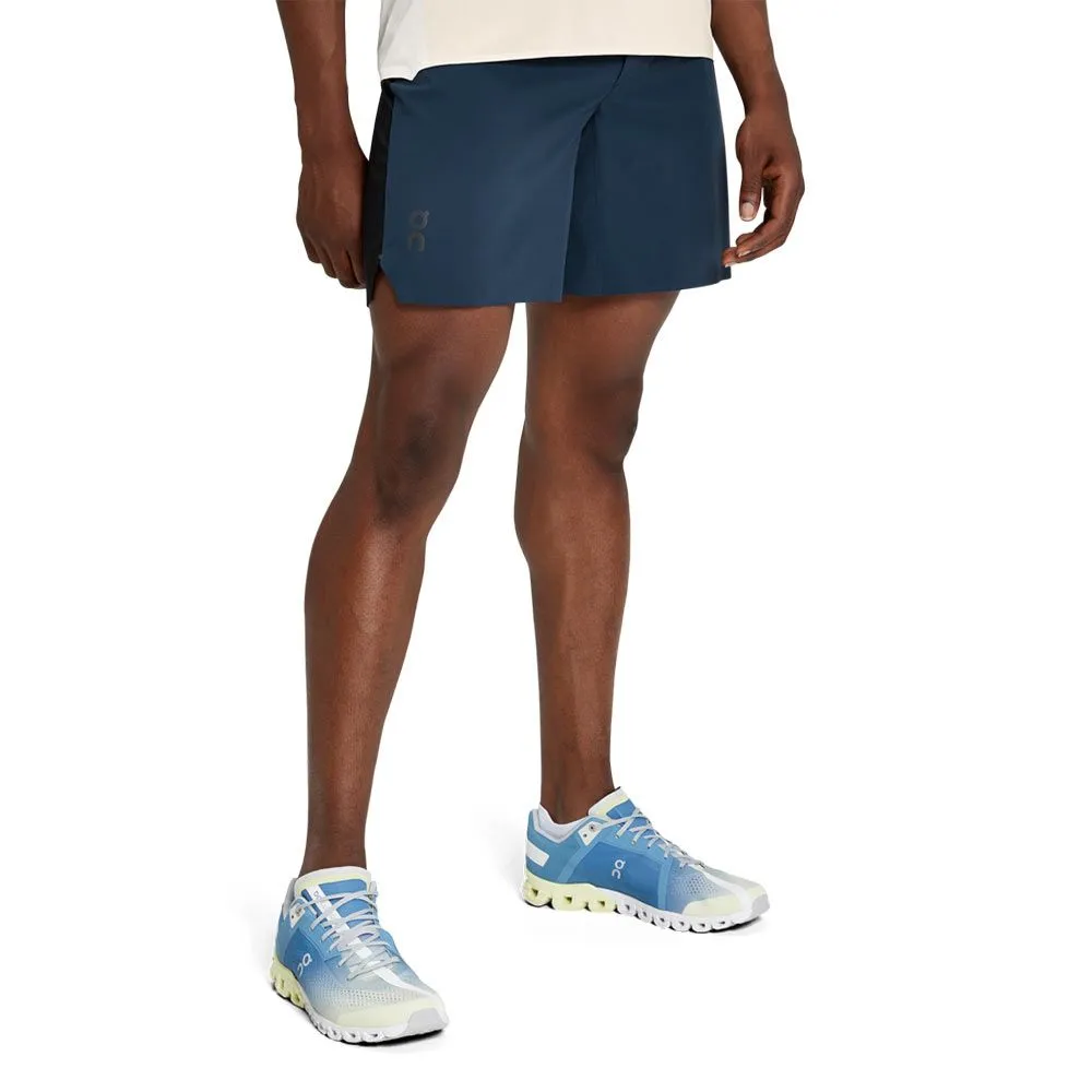 Short de running On Running Noir et Bleu pour Homme - 125.01041