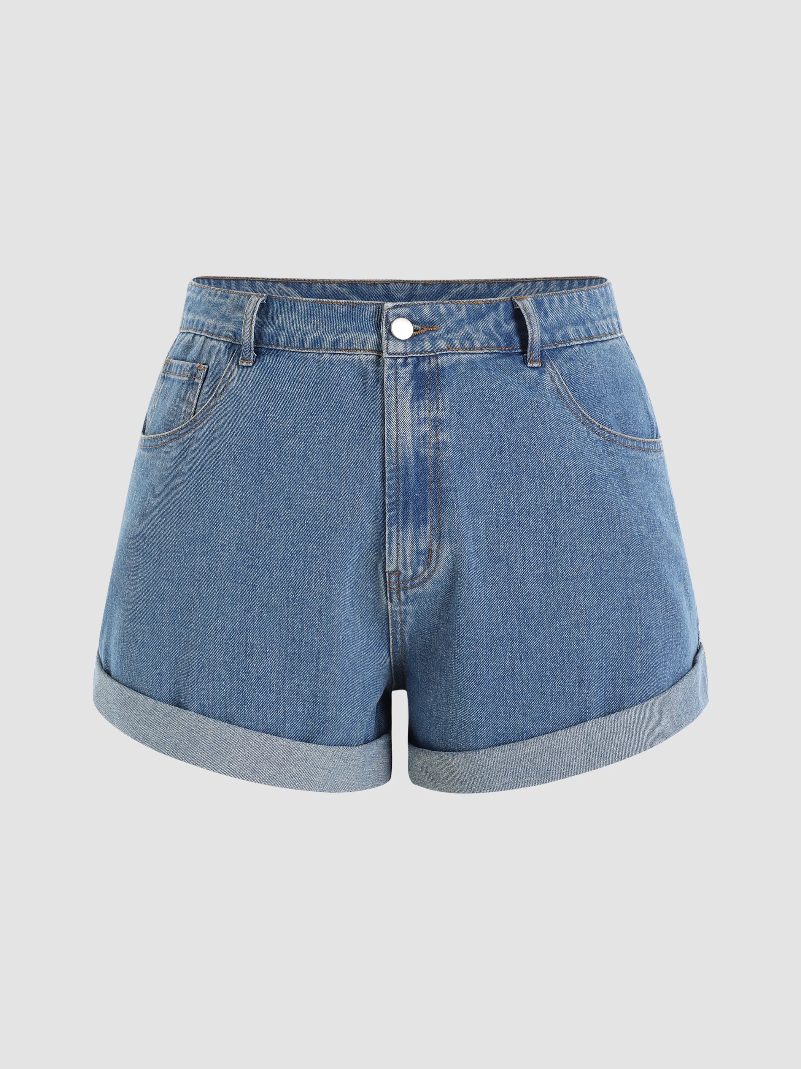 Short en jean avec ceinture Curve & Plus