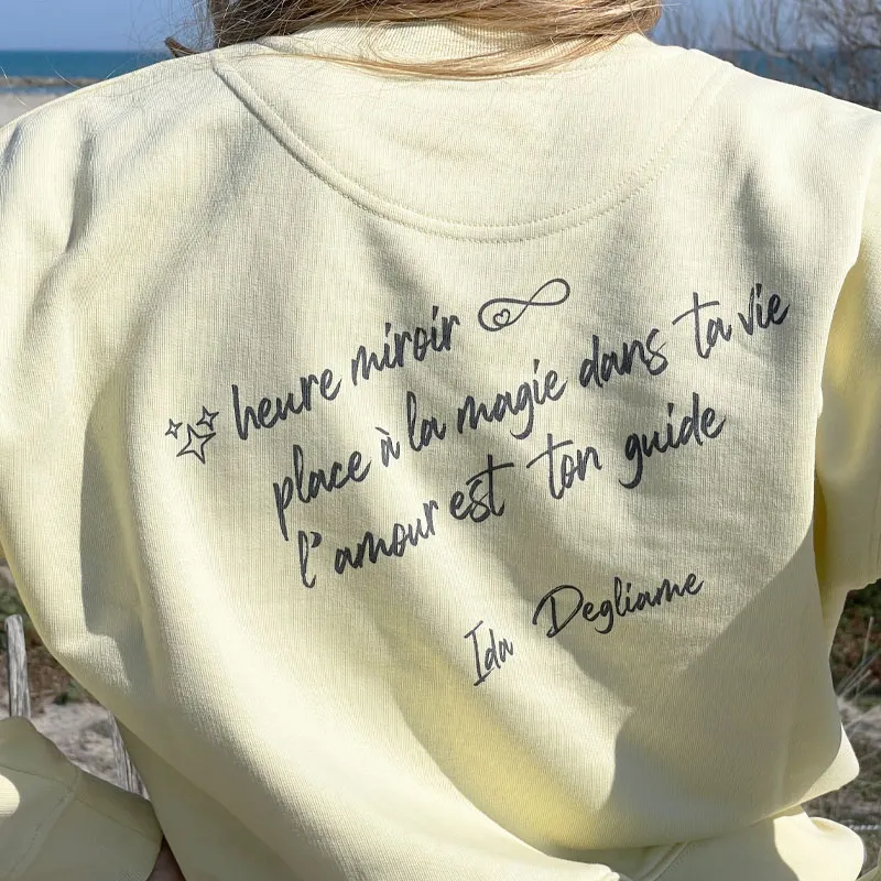 Sweat-shirt BONHEUR | Ida Degliame