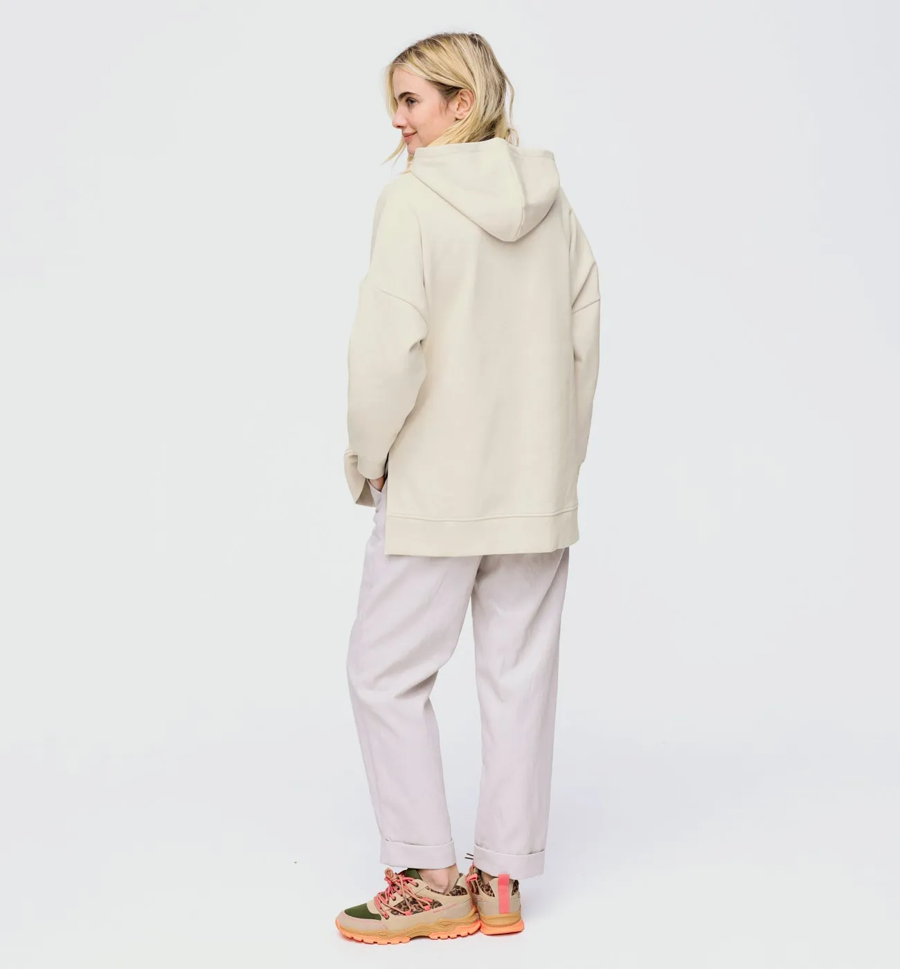 Sweat-shirt oversize Femme - Ecru