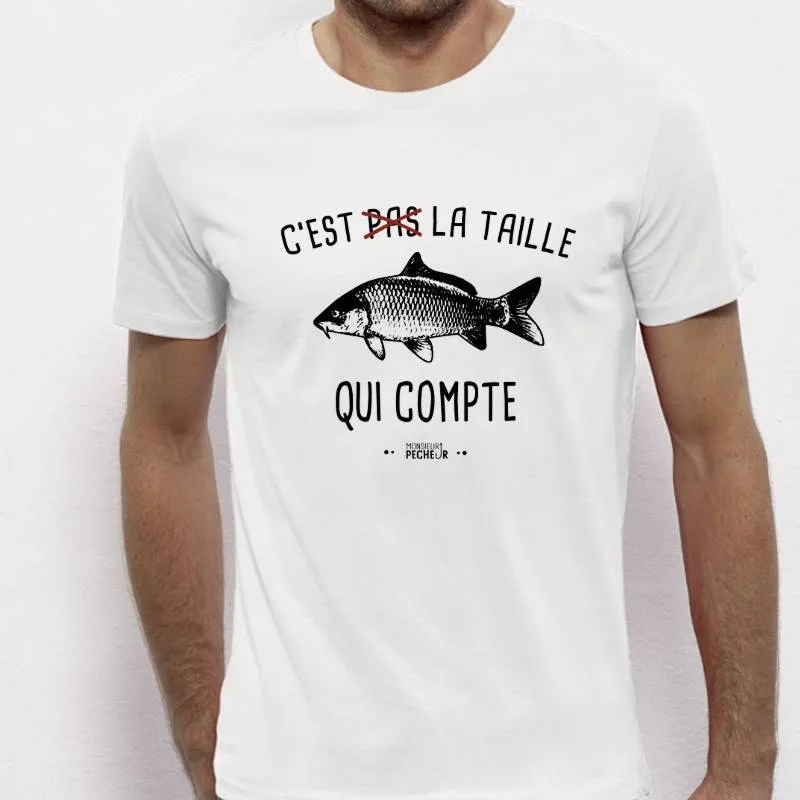 T-Shirt C'est pas la taille qui compte (carpe)