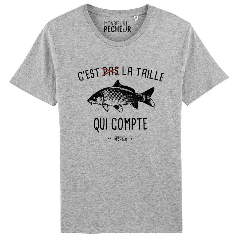 T-Shirt C'est pas la taille qui compte (carpe)