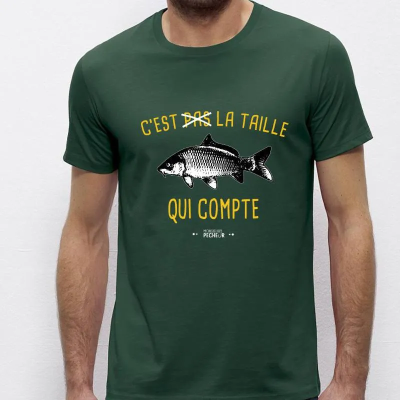 T-Shirt C'est pas la taille qui compte (carpe)