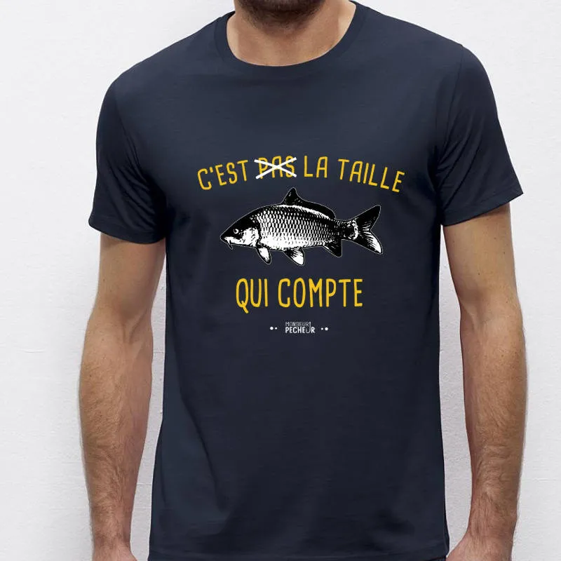 T-Shirt C'est pas la taille qui compte (carpe)