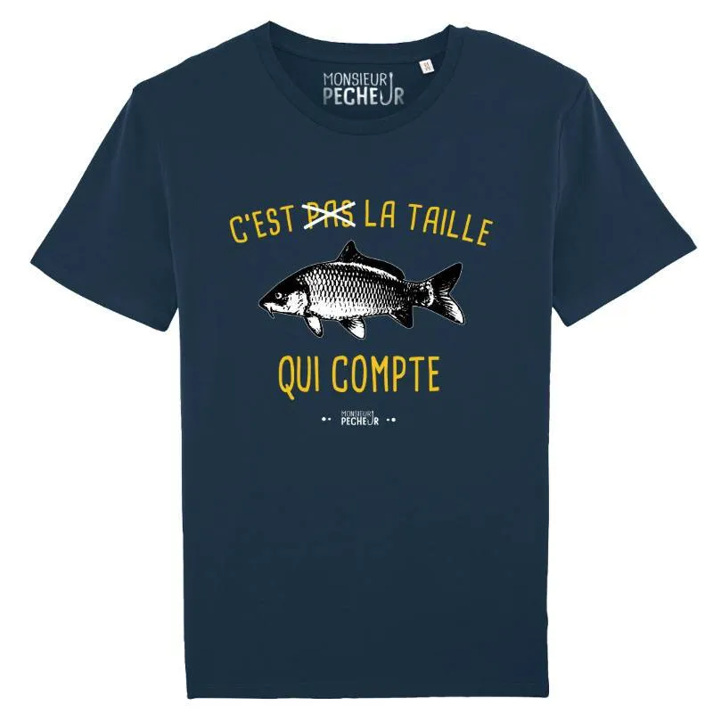 T-Shirt C'est pas la taille qui compte (carpe)