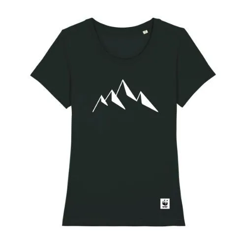 T-shirt femme montagne en coton bio