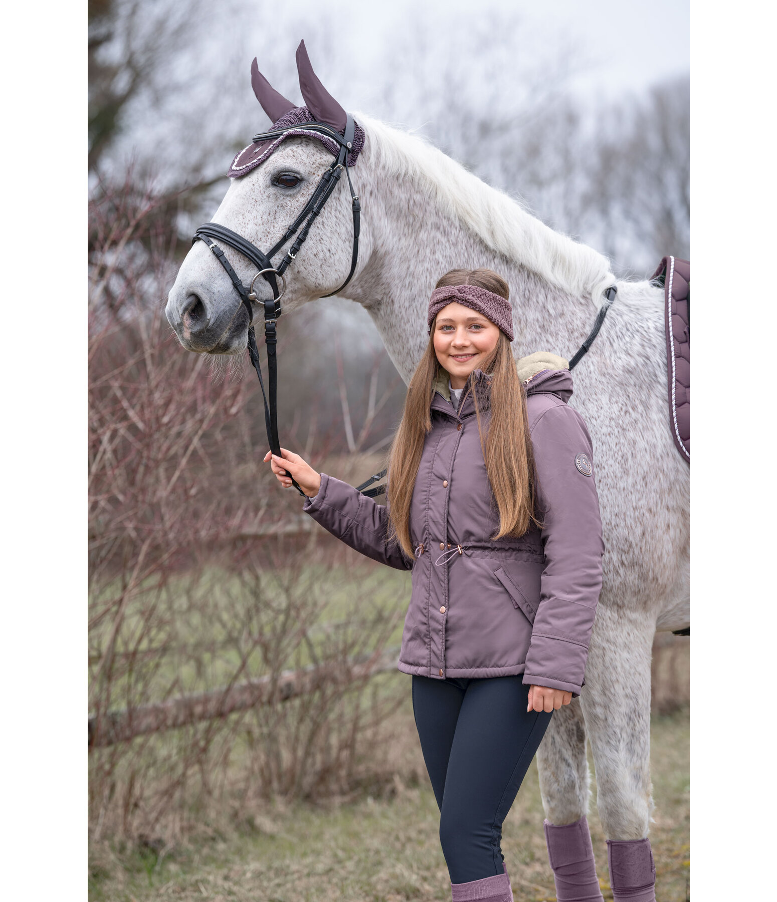 Veste d'équitation à capuche enfant  Benja