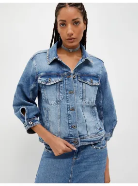 Veste en jean cloutée Liu Jo