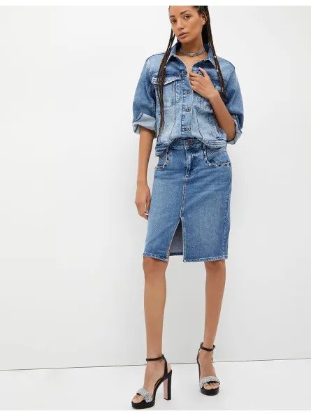 Veste en jean cloutée Liu Jo