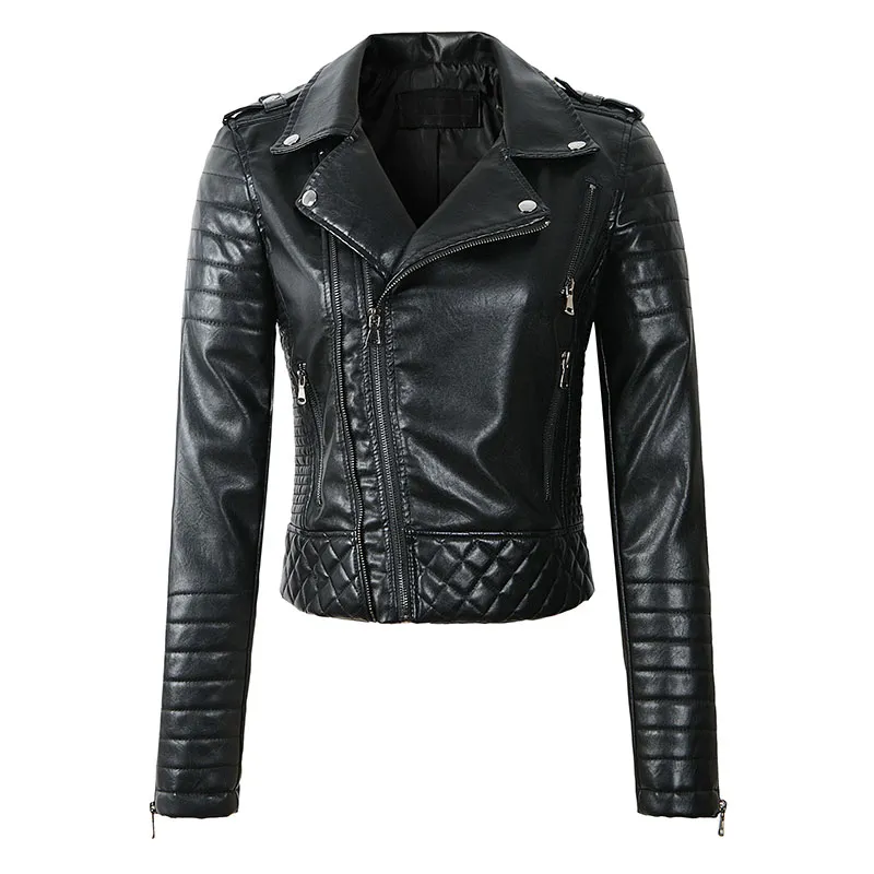 veste simili cuir femme