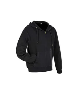 Veste à capuche homme noir Stedman