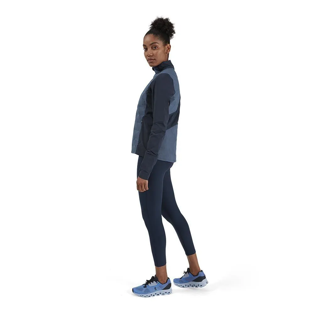 Vêtements de sport On Running Femme | Veste thermique multifonctionnelle On Running Climate Jacket W Denim | Navy pour femme | 2